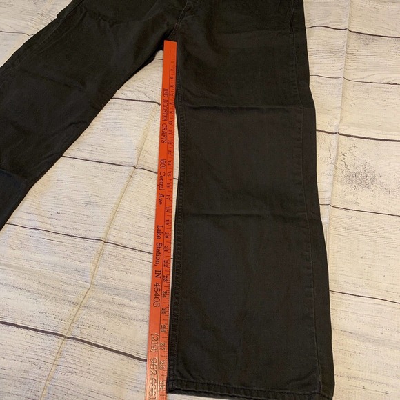 Levis 505 Regular Fit Denim Jeans Mens Size 40x32 Gray Cotton - Picture 5 of 10